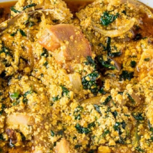 Pot of Egusi Soup